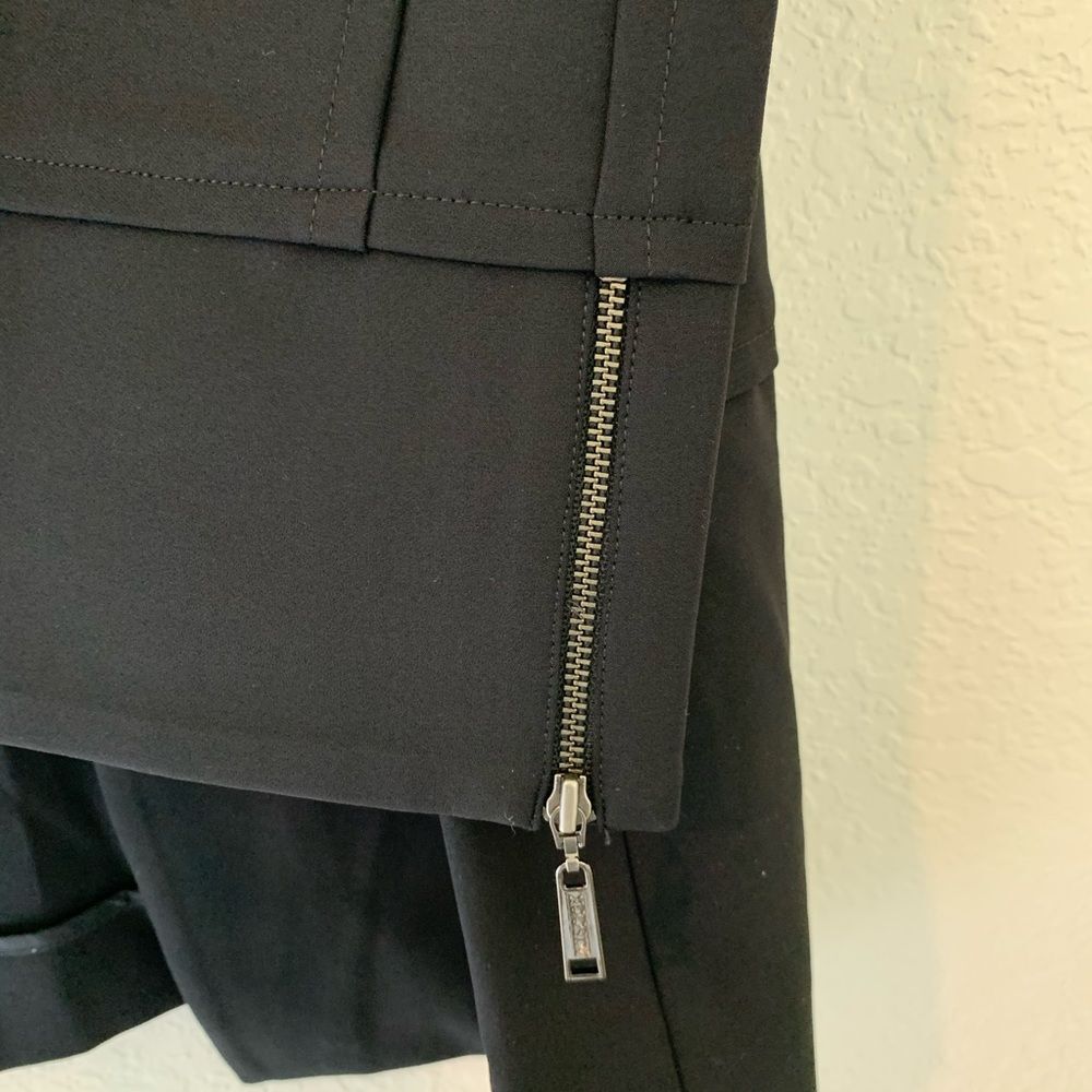 New $388 Misook Black Zipper blazer Jacket Small S - Picture 5 of 6